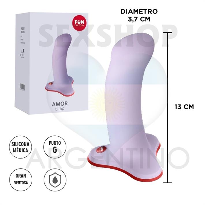 Amor dildo con sopapa ideal para arnes