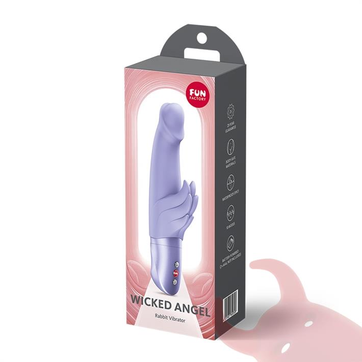 Wicked Angel vibrador doblo funcion clitorial y punto G