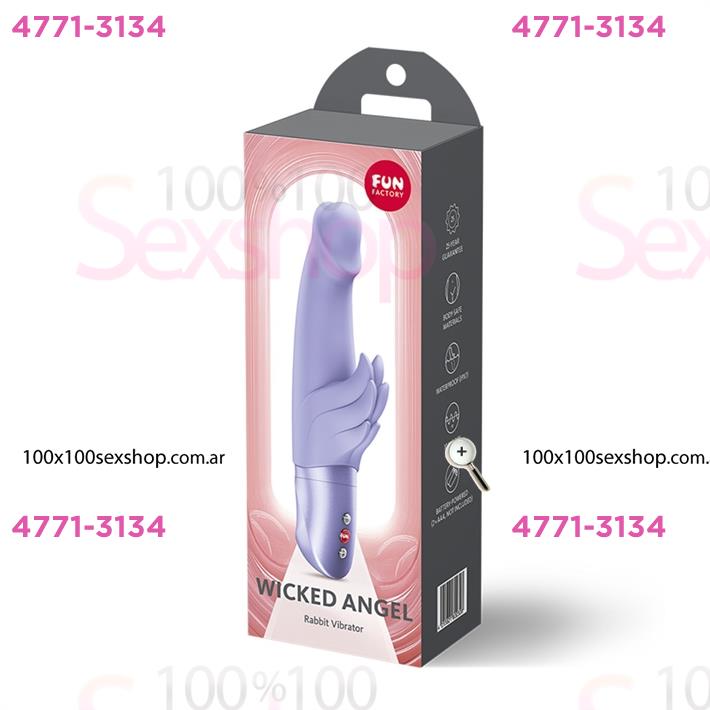 Wicked Angel vibrador doblo funcion clitorial y punto G