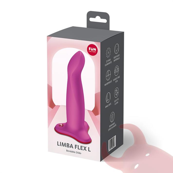 Limba Flex L dildo con sopapa para estimulacion del punto G ideal para arnes