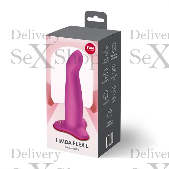 Limba Flex L dildo con sopapa para estimulacion del punto G ideal para arnes