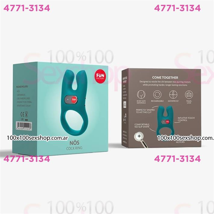 Nos Anillo vibrador para retrasar la eyaculacion con carga USB