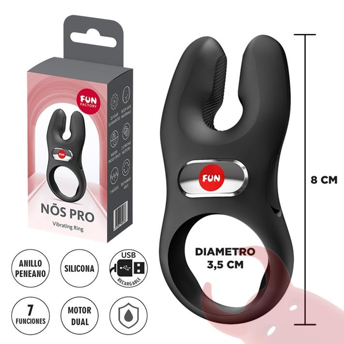  Nos XL Anillo extra grande con vibracion y carga USB 