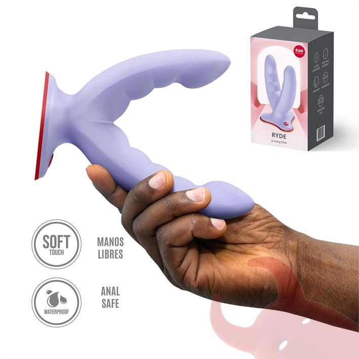 Ryde dildo con sopapa para doble penetracion
