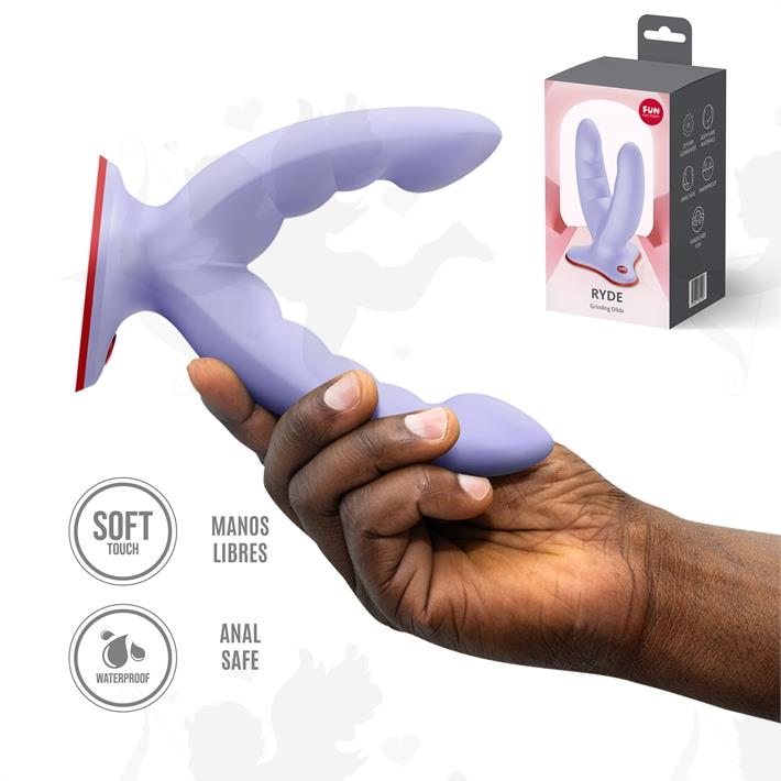Ryde dildo con sopapa para doble penetracion