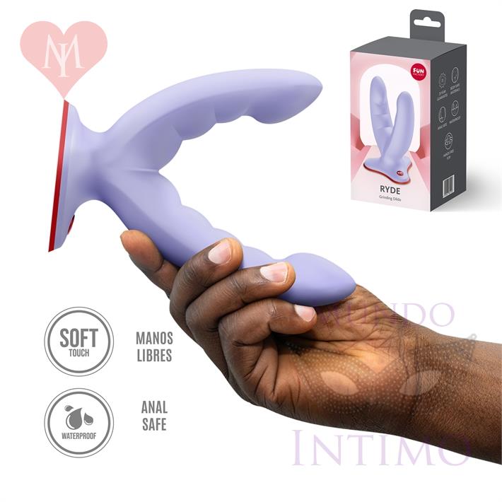 Ryde dildo con sopapa para doble penetracion