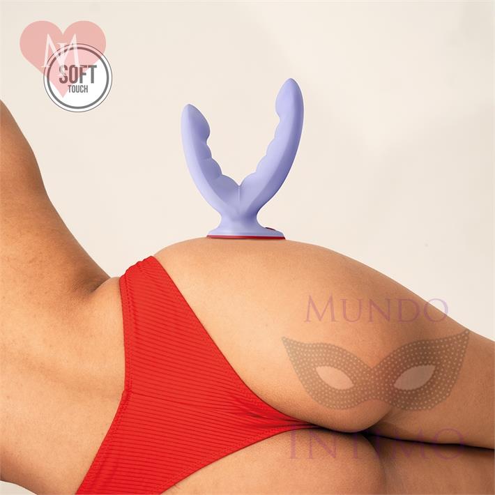 Ryde dildo con sopapa para doble penetracion