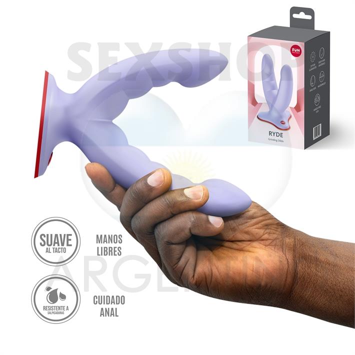 Ryde dildo con sopapa para doble penetracion