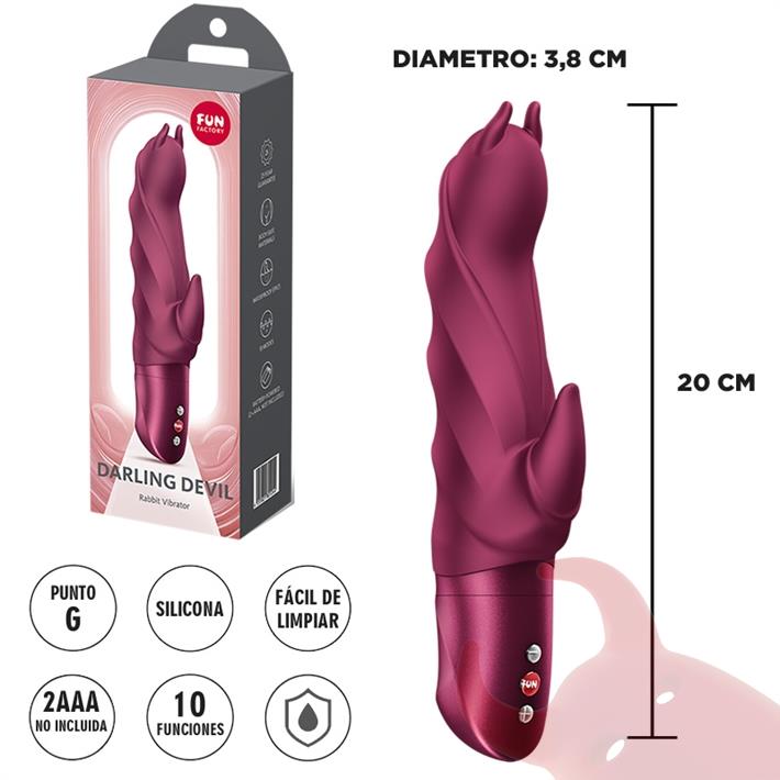 Darling Devil vibrador para estimulacion de punto G y clitoris