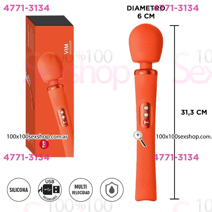 Cód: CA SS-FF-999-01 - Vim Microfono con potente vibrador para estimulacion total con carga USB - $ 112000