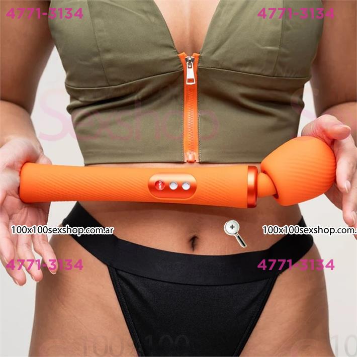 Vim Microfono con potente vibrador para estimulacion total con carga USB