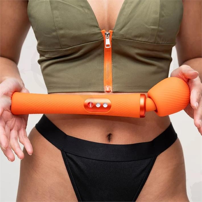 Vim Microfono con potente vibrador para estimulacion total con carga USB