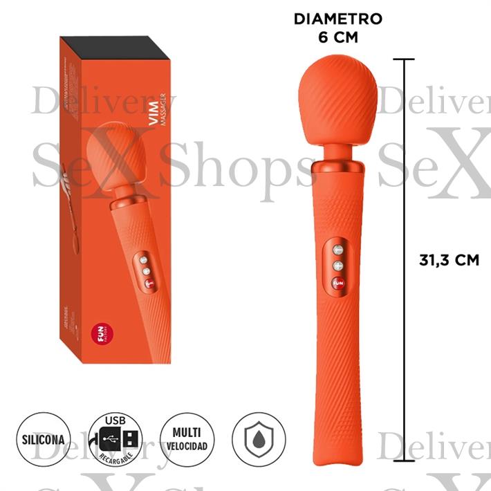  Vim Microfono con potente vibrador para estimulacion total con carga USB 
