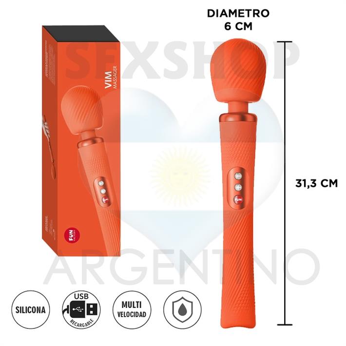 Vim Microfono con potente vibrador para estimulacion total con carga USB