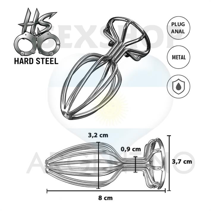 Plug anal de metal Medium