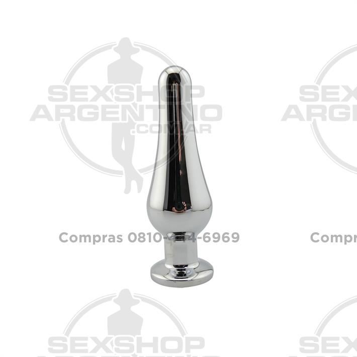 Plug anal con joya roja medium