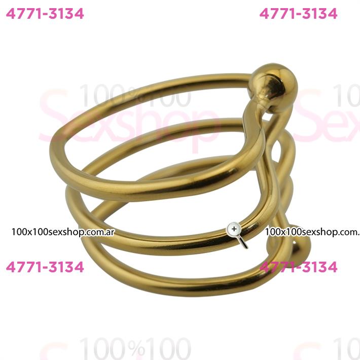 Cód: CA SS-LE-11109 - Heart Shape Anillo peneano metalico - $ 10500