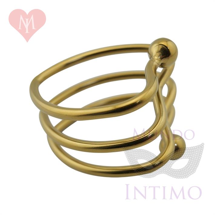 Heart Shape Anillo peneano metalico