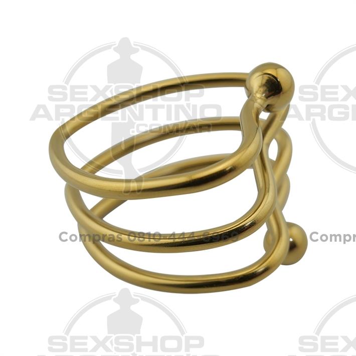 Heart Shape Anillo peneano metalico
