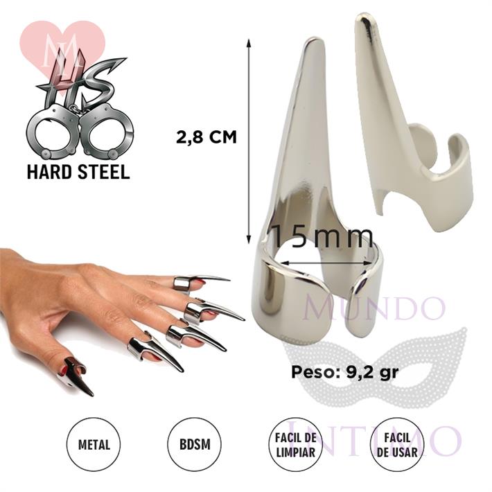 Uñas postizas de metal