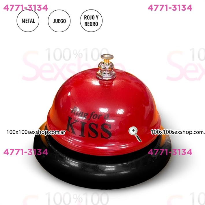 Campana roja ring for a kiss