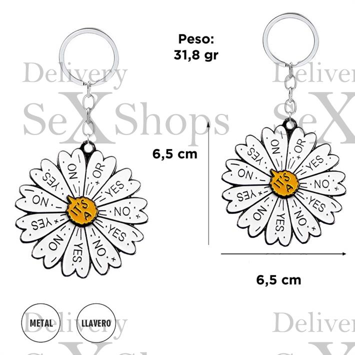  Llavero flor yes or no 