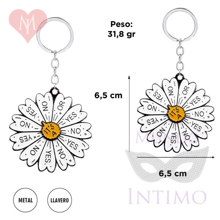  Llavero flor yes or no 