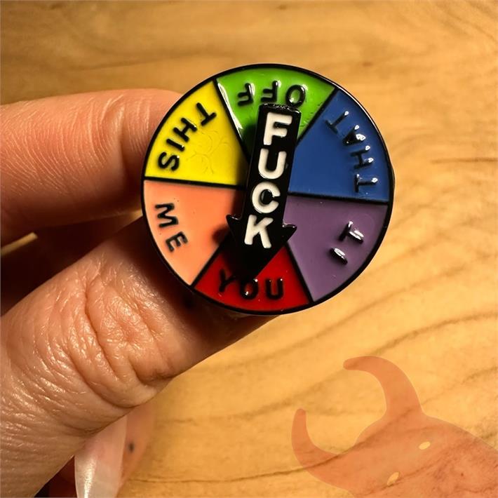 Pin para la ropa Fuck