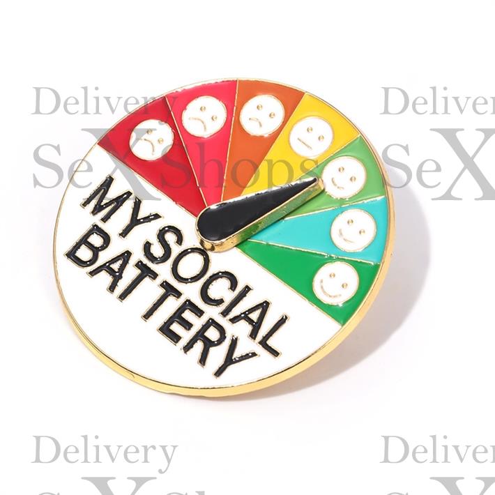 Pin para la ropa Battery Social