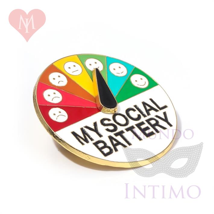 Pin para la ropa Battery Social