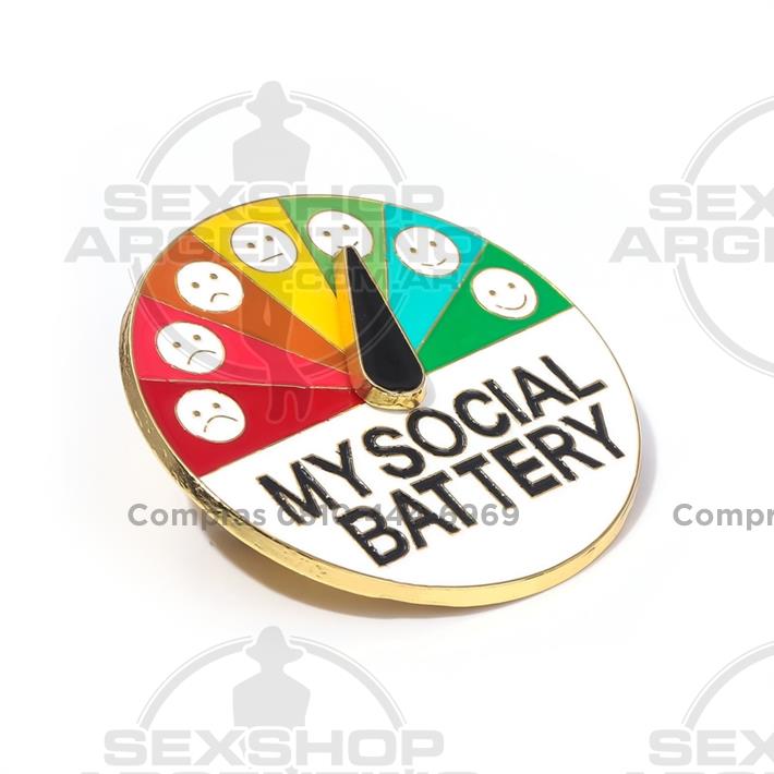 Pin para la ropa Battery Social
