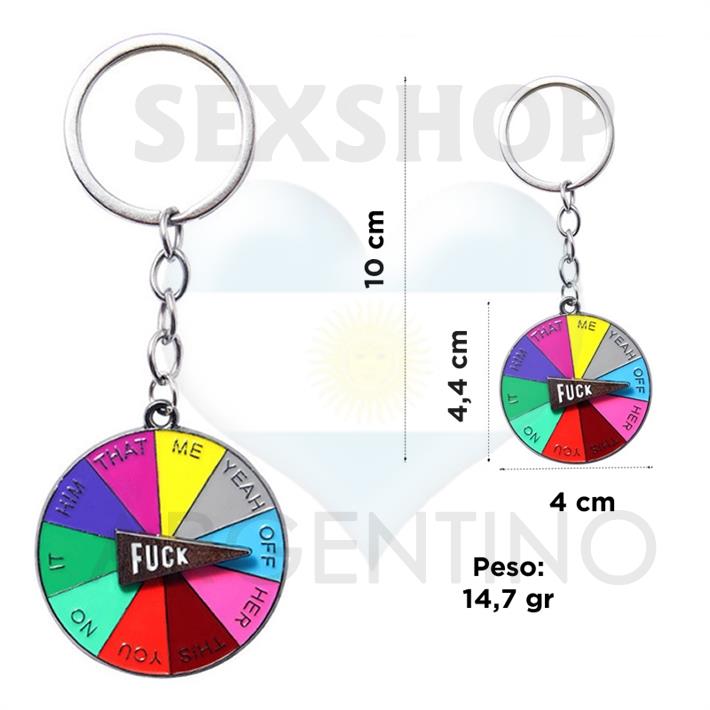 Llavero ruleta fuck