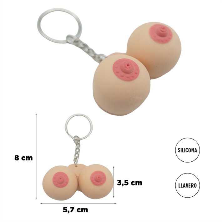 Llavero con forma de seno pellizcableEAN: 9520071898952