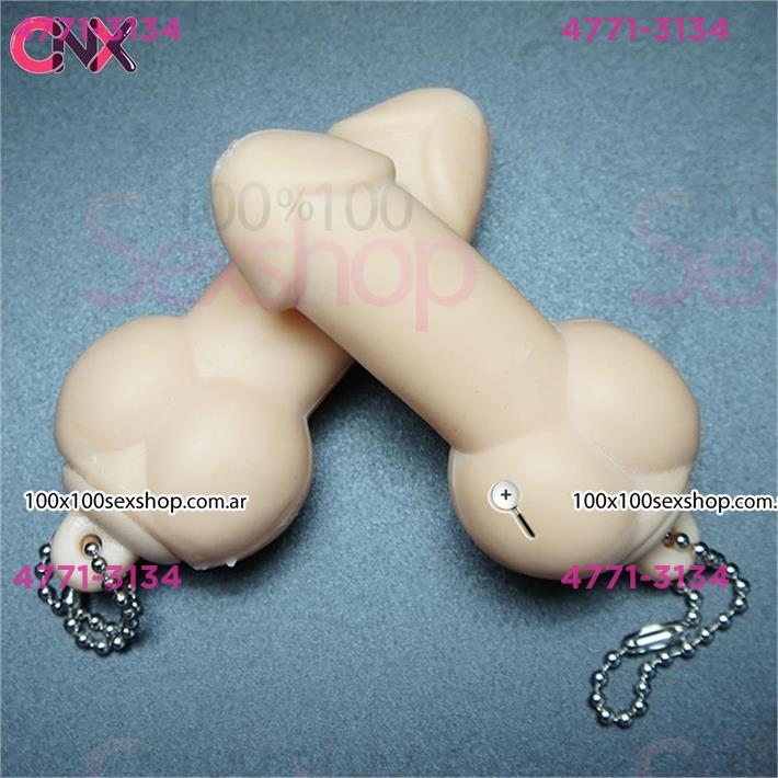 Dildo estirable con cadena