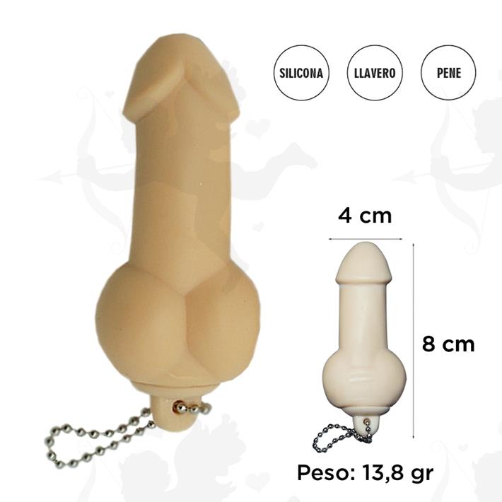 Dildo estirable con cadena
