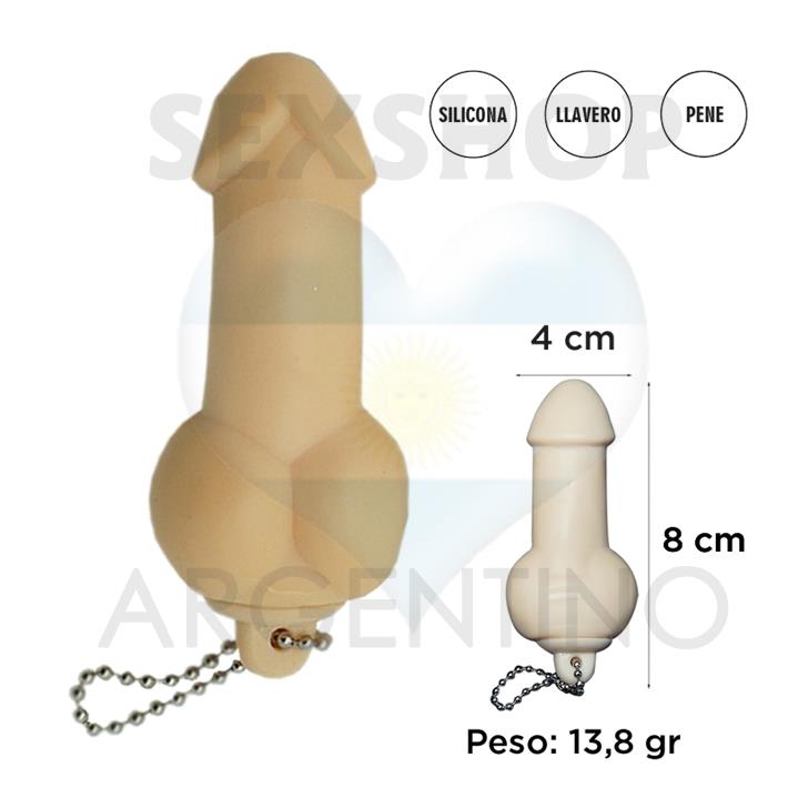 Dildo estirable con cadena