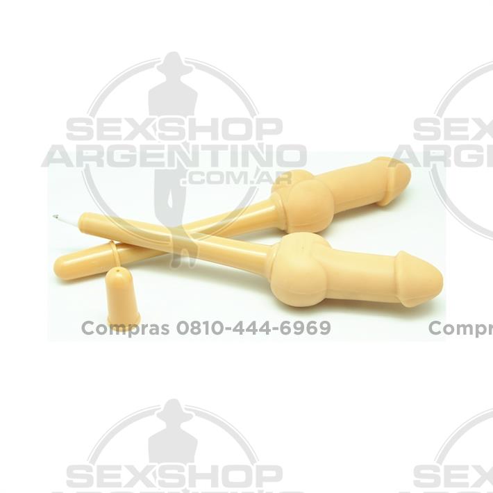 Lapicera con forma de pene