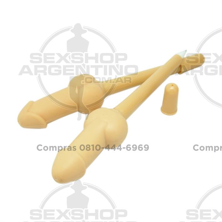 Lapicera con forma de pene