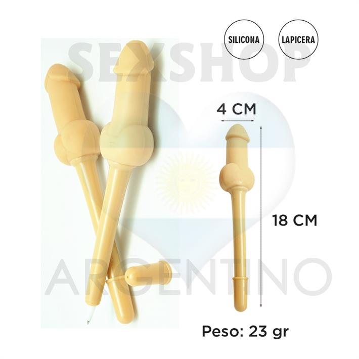 Lapicera con forma de pene