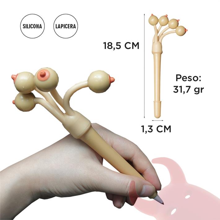  Lapicera con pechos que cuelgan 