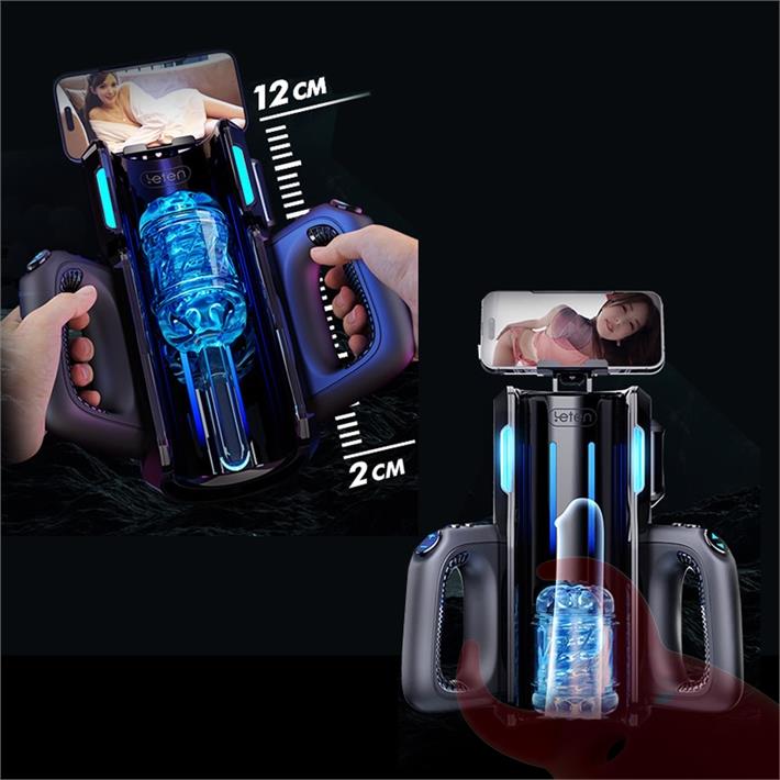 Masturbador Automático Telescópico Profesional - 2 Mangas de Silicona + 3 Velocidades