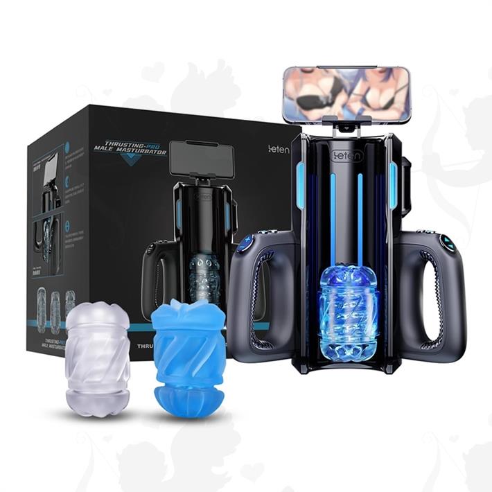 Masturbador Automático Telescópico Profesional - 2 Mangas de Silicona + 3 Velocidades