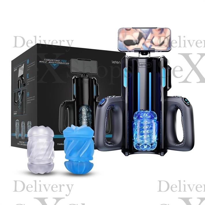 Masturbador Automático Telescópico Profesional - 2 Mangas de Silicona + 3 Velocidades