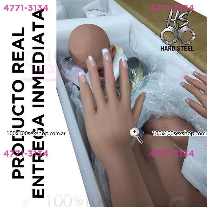 Muñeca Sensual TPE 160cm - Senos de Jalea, Himen y Textura Húmeda