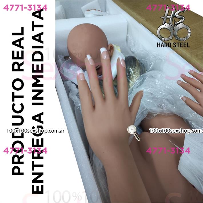 Muñeca TPE Premium 160cm con Detalles Ultrarealistas (Sangrado Virginal + Pies Plantables)