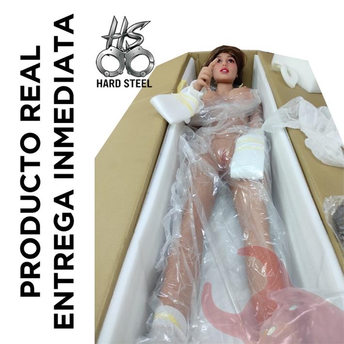 Muñeca Íntima Silicona 160cm - Himen Realista, Senos con Gel y Textura con Calor Corporal