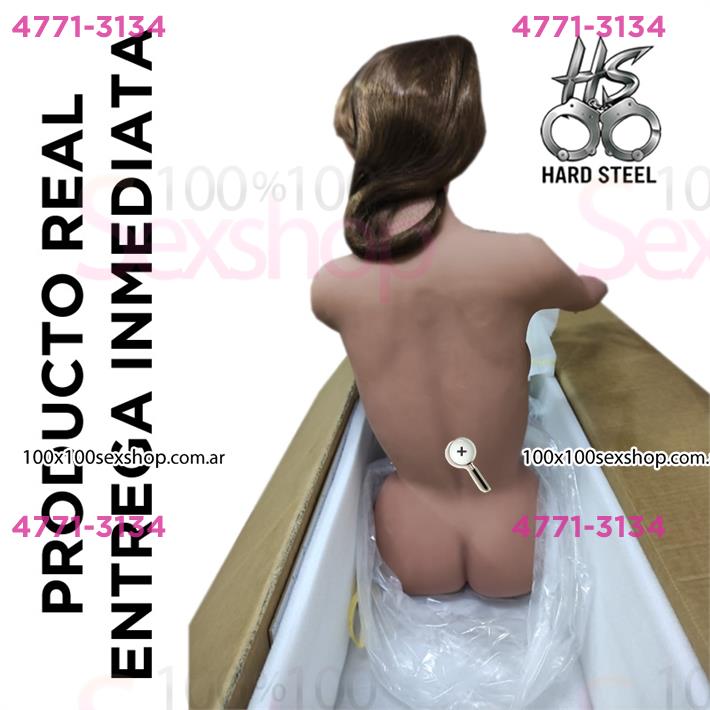Muñeca Íntima Silicona 160cm - Himen Realista, Senos con Gel y Textura con Calor Corporal