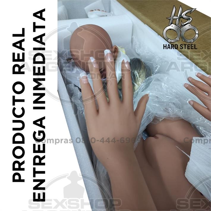 Muñeca Íntima Silicona 160cm - Himen Realista, Senos con Gel y Textura con Calor Corporal