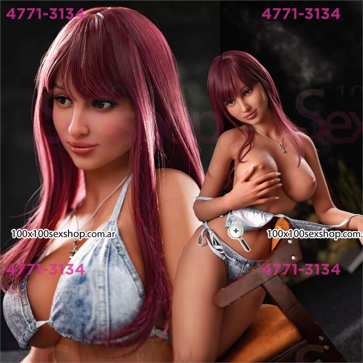 Experiencia Realista en Muñeca TPE de 160 cm con Senos Suaves, Himen y Efecto Húmedo