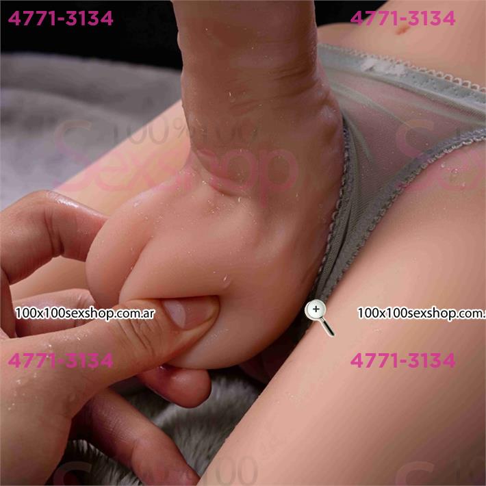 Cód: CA SS-LE-62012 - Torso Realista TPE 5,65 kg con Senos Suaves y Dildo Realista - $ 280000